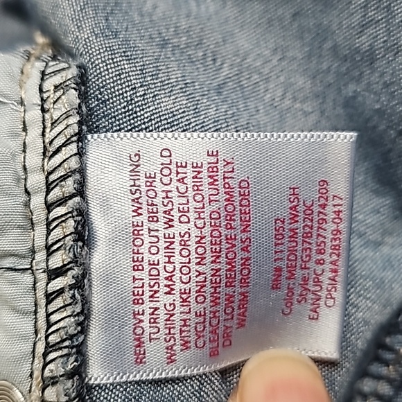 Womens FADED GLORY Demin/Jean's. Blue. Size 14 - Picture 9 of 10